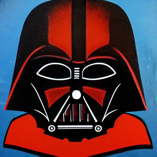 Image similar to darth vader, artwork by cave paintings, pre - historic, lascaux, primitive, cave art style