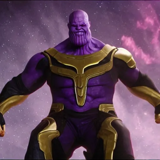 Image similar to Thanos in Morpheus 4K quality super realistic