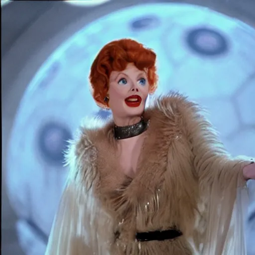 Image similar to a photograph of lucille ball in the movie star wars the empire strikes back