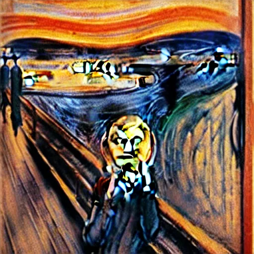 Prompt: 'the scream' by Georges Ribemont-Dessaignes