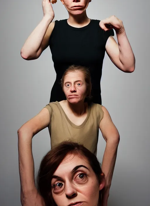 Prompt: portrait of the most bored person in the universe. extremely bored expression, studio light, hyper realistic photograph by annie lebowitz, award winning