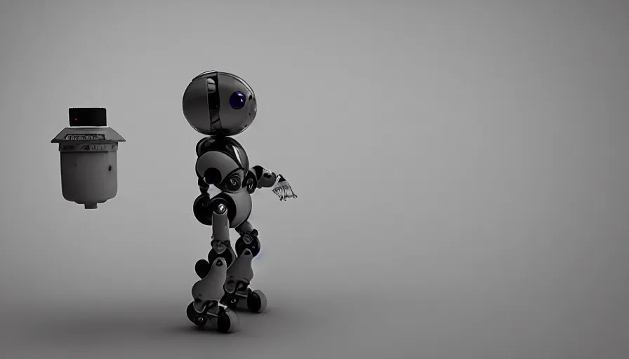 Image similar to robot, water, sketch, 3 d render