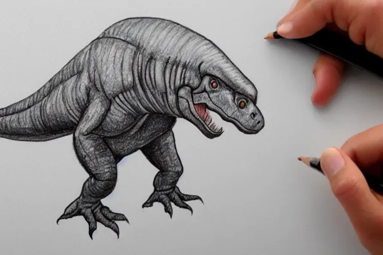 HOW TO DRAW A T-REX DINOSAUR 