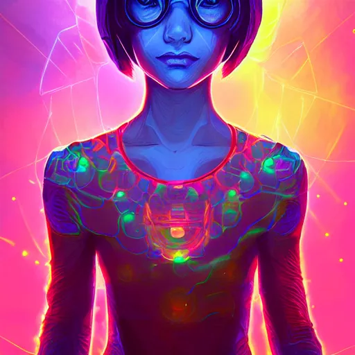 Image similar to skill magic geek inside matrix deepdream radiating a glowing aura stuff loot legends stylized digital illustration video game icon artstation lois van baarle, ilya kuvshinov, rossdraws,