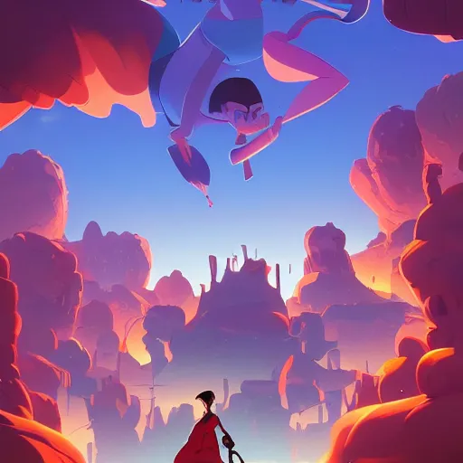 Image similar to hero world the ren & stimpy show, behance hd by jesper ejsing, by rhads, makoto shinkai and lois van baarle, ilya kuvshinov, rossdraws global illumination