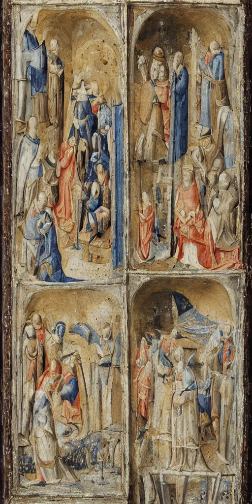 Image similar to the space shuttle launch in medieval art