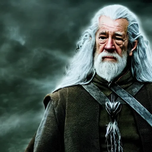 Image similar to lord of the rings starring joe biden as gandalf