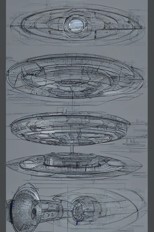 a design project of a warp drive, sketch, detailed, Stable Diffusion