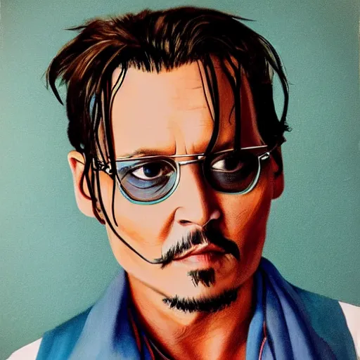 Image similar to Johnny Depp, self portrait