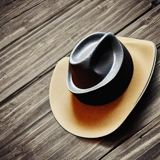 Prompt: phone wearing a cowboy hat, detailed