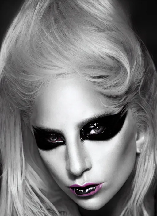 Image similar to lady gaga the fame era 2 0 0 9 photoshoot, warwick saint, candice lawler highly realistic. high resolution. highly detailed. dramatic. 8 k. 4 k.