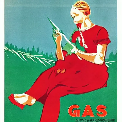 Prompt: russian propaganda poster showing why grass is the worst