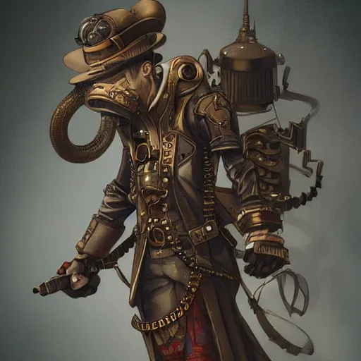 Prompt: high sneaker concept art, steampunk, sharp focus, illustration, concept art by tooth wu