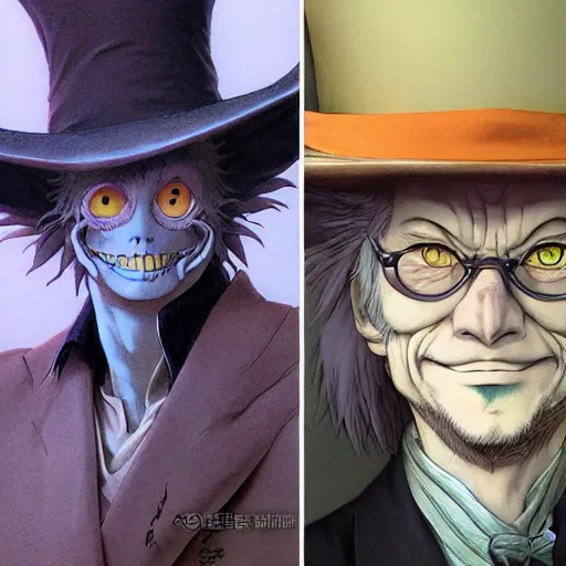 Image similar to Lofi informal portrait Ghibli style by Yoshitaka Amano and Wayne Barlowe and Ed Binkley and The Madhatter