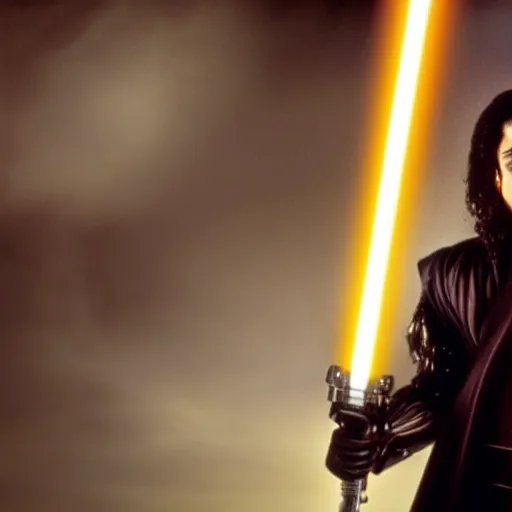 Image similar to Michael Jackson as anakin skywalker in star wars episode 3, 8k resolution, full HD, cinematic lighting, award winning, anatomically correct