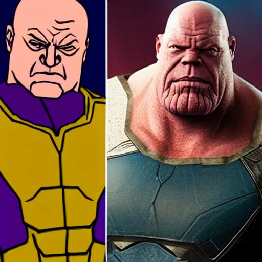 Image similar to hank schrader as thanos