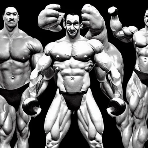 Prompt: Amazing detailed render of a shirtless Luigi as a body builder in a weight lifting competition, extremely muscular, steroids, veins popping out, lifting a massively oversized weight, a crowd is cheering in the background, 3D, unreal engine, HDR, massive muscles, detailed face with moustache, detailed eyes with pupils, face is visible, detailed green Luigi \'L\' around his waist on a golden belt