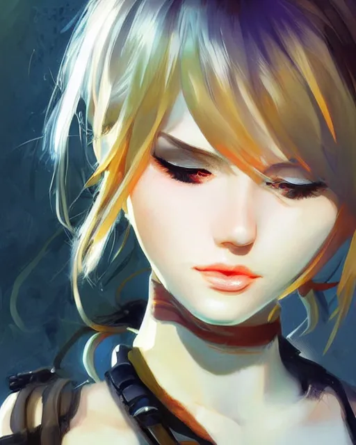 Image similar to portrait Nami the Burglar girl cute-fine-face, pretty face, realistic shaded Perfect face, fine details. Anime. realistic shaded lighting by Ilya Kuvshinov Giuseppe Dangelico Pino and Michael Garmash and Rob Rey, IAMAG premiere, aaaa achievement collection, elegant freckles, fabulous