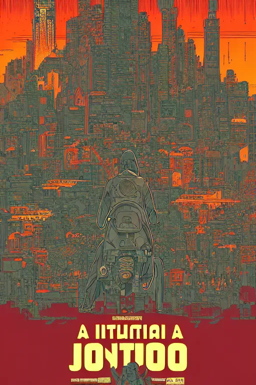 Prompt: a poster of the italian job movie, intricate, volumetric lighting, moebius, geof darrow, frank miller, dan mumford, detailed illustration, digital art, victo ngai, kilian eng, vector art