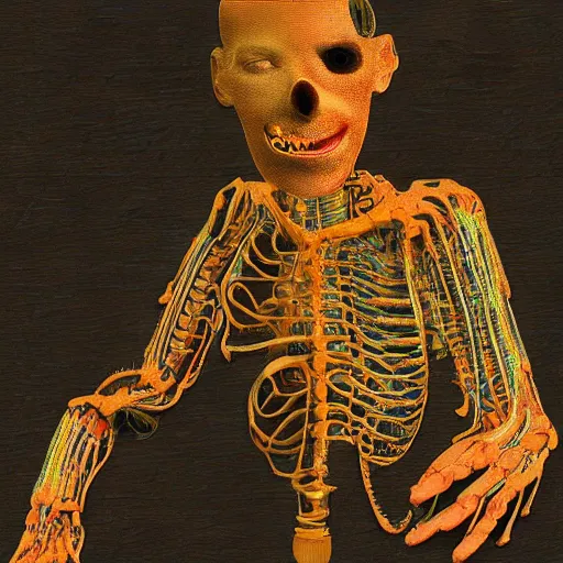 Image similar to weirdest image ever created by an ai, no human ever will understand it very detailed