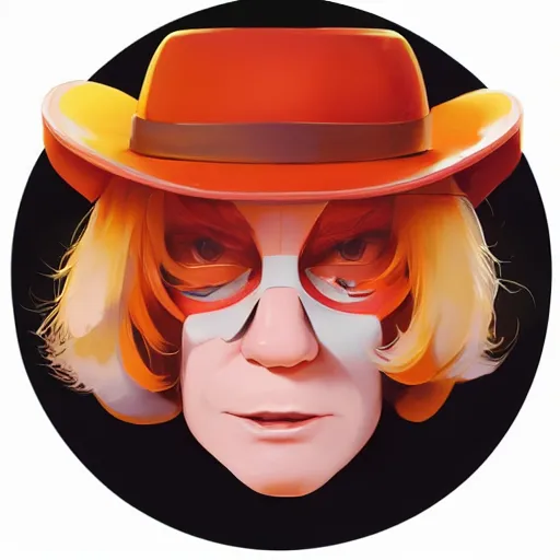 Image similar to face icon stylized minimalist a clockwork orange 1 9 7 1, loftis, cory behance hd by jesper ejsing, by rhads, makoto shinkai and lois van baarle, ilya kuvshinov, rossdraws global illumination