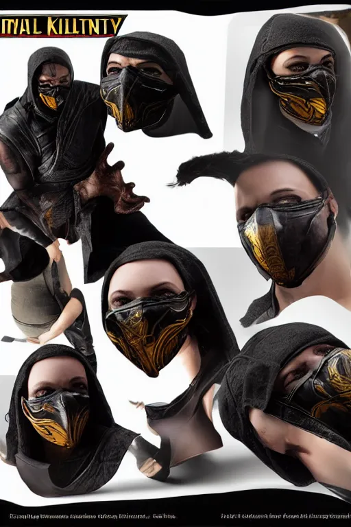 Image similar to Mortal Kombat half mask product photography