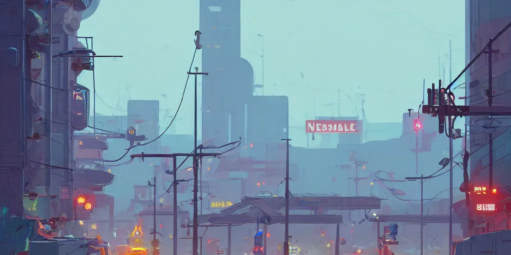 Image similar to Nashville Tennessee by Goro Fujita and Simon Stalenhag , 8k, trending on artstation, hyper detailed, cinematic