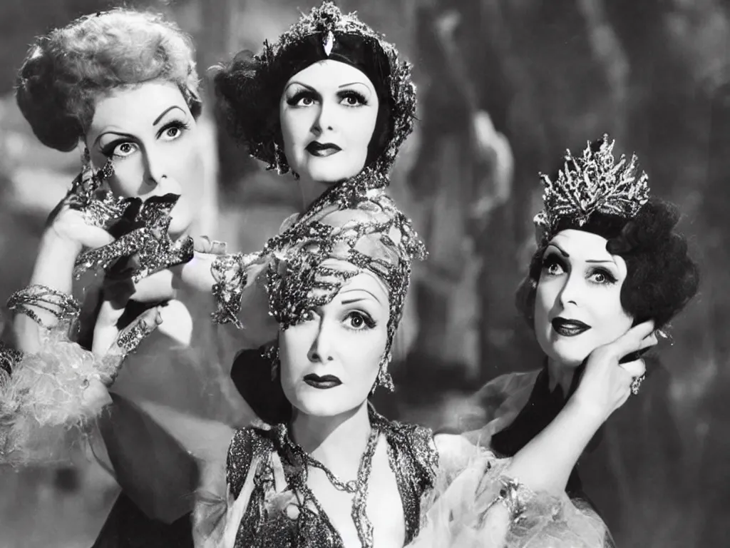 Prompt: Norma Desmond as a Disney Princess