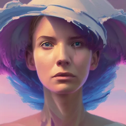 Image similar to highly detailed surreal vfx portrait of a tornado made out of pastel cubes, stephen bliss, unreal engine, greg rutkowski, loish, rhads, beeple, makoto shinkai and lois van baarle, ilya kuvshinov, rossdraws, tom bagshaw, global illumination, detailed and intricate environment