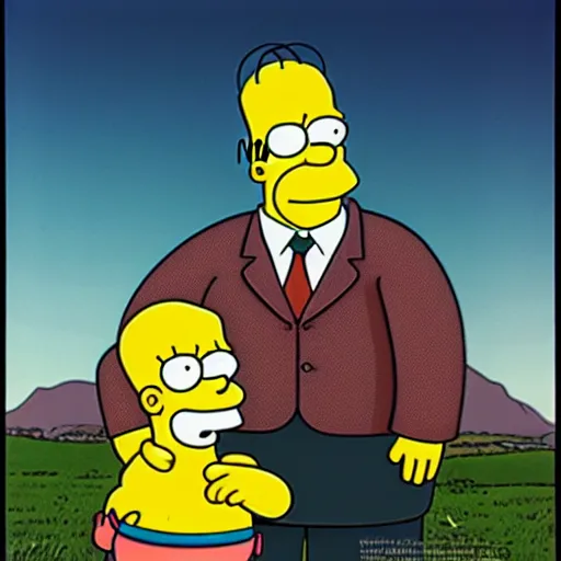 Prompt: award winning photograph of Homer Simpson