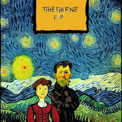 Prompt: the This Is Fine meme painted by Van Gogh