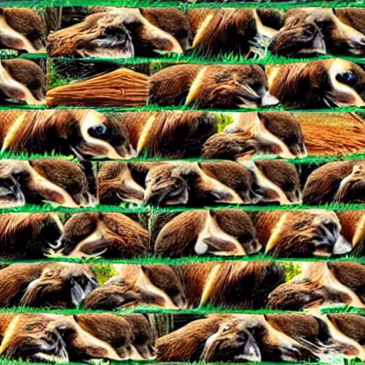 Image similar to endless parallel universe full of beavers