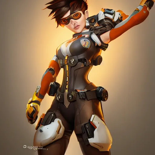 Tracer from Overwatch as a fortnite skin,, Stable Diffusion