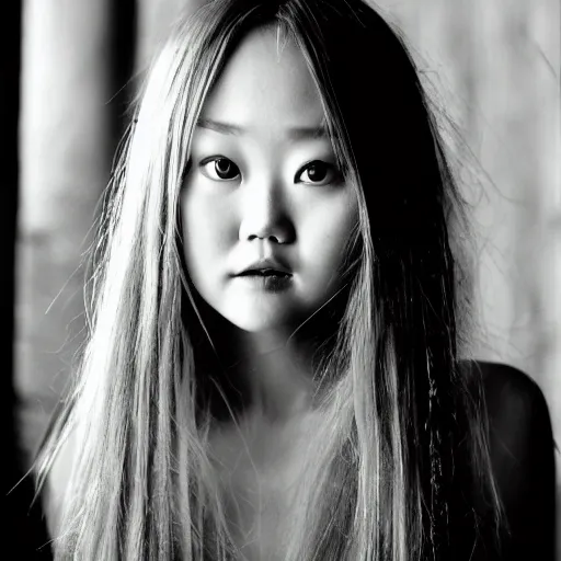 Image similar to portrait of a girl similar to Devon Aoki