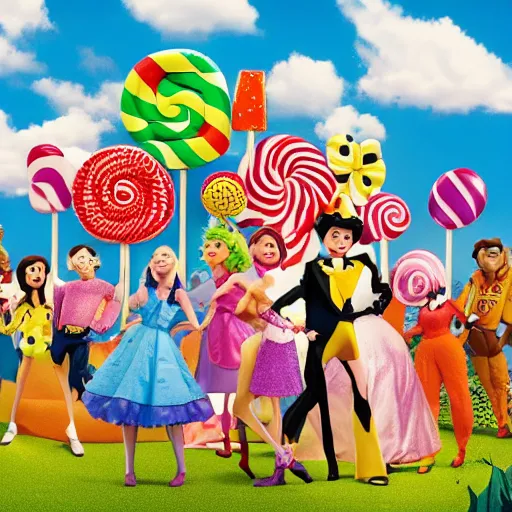 Image similar to disney pixar presents lollipop land the movie