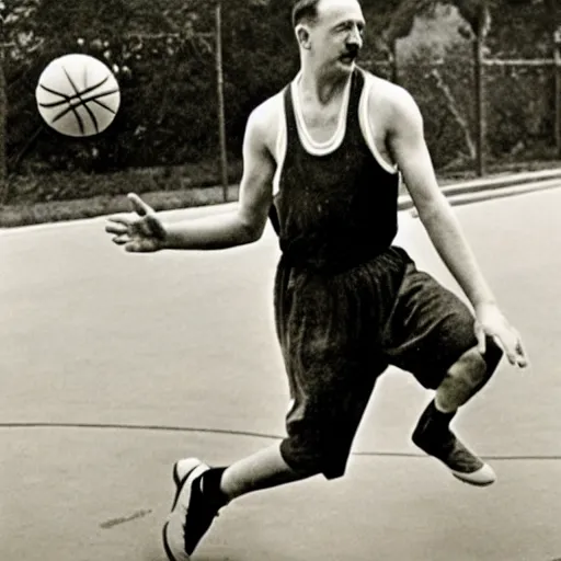 hitler playing basketball, realistic, detailed | Stable Diffusion