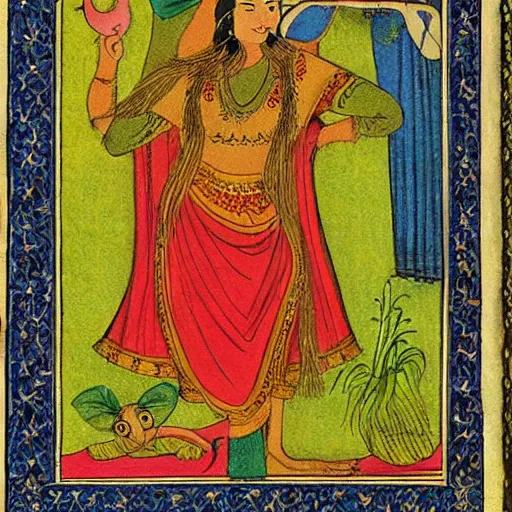 Image similar to illustrations from the panchatantra