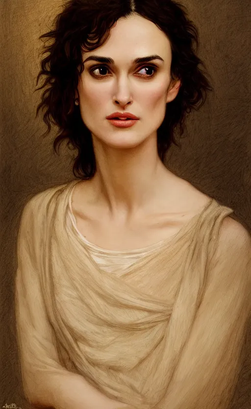 Image similar to winona ryder, kiera knightly, traditional corsican, intricate, highly detailed, artstation, illustration, jurgens, rutkowski, bouguereau, pastoral, rural, georgic