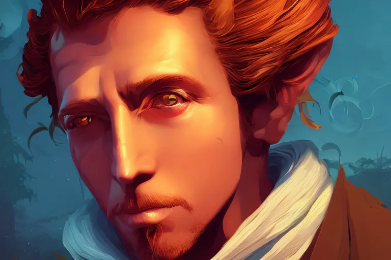 Prompt: Guybrush Threepwood, fantasy, portrait, sharp focus, intricate, elegant, digital painting, artstation, matte, highly detailed, concept art, illustration, ambient lighting, art by ilya kuvshinov