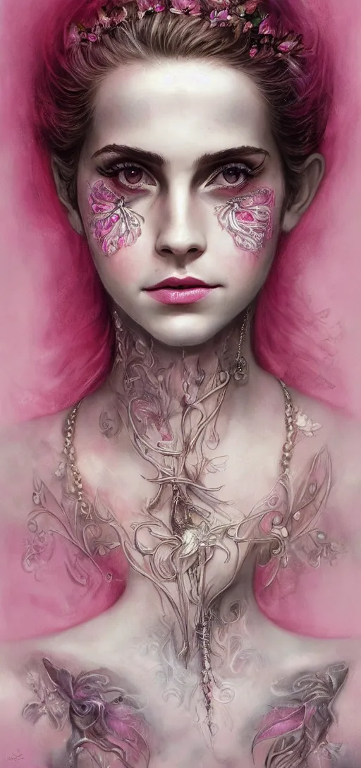 portrait of a fairy, symmetric, facepaint facepaint, Stable Diffusion