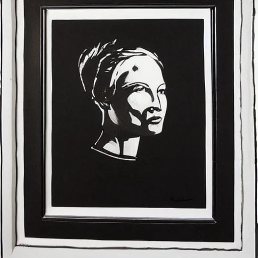 Prompt: painting by Harald Wiberg, lithography, black and white