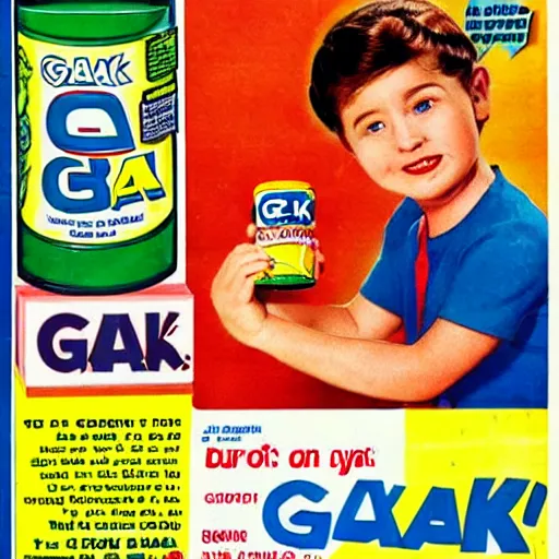 Image similar to advertisement for GAK, GAK advert