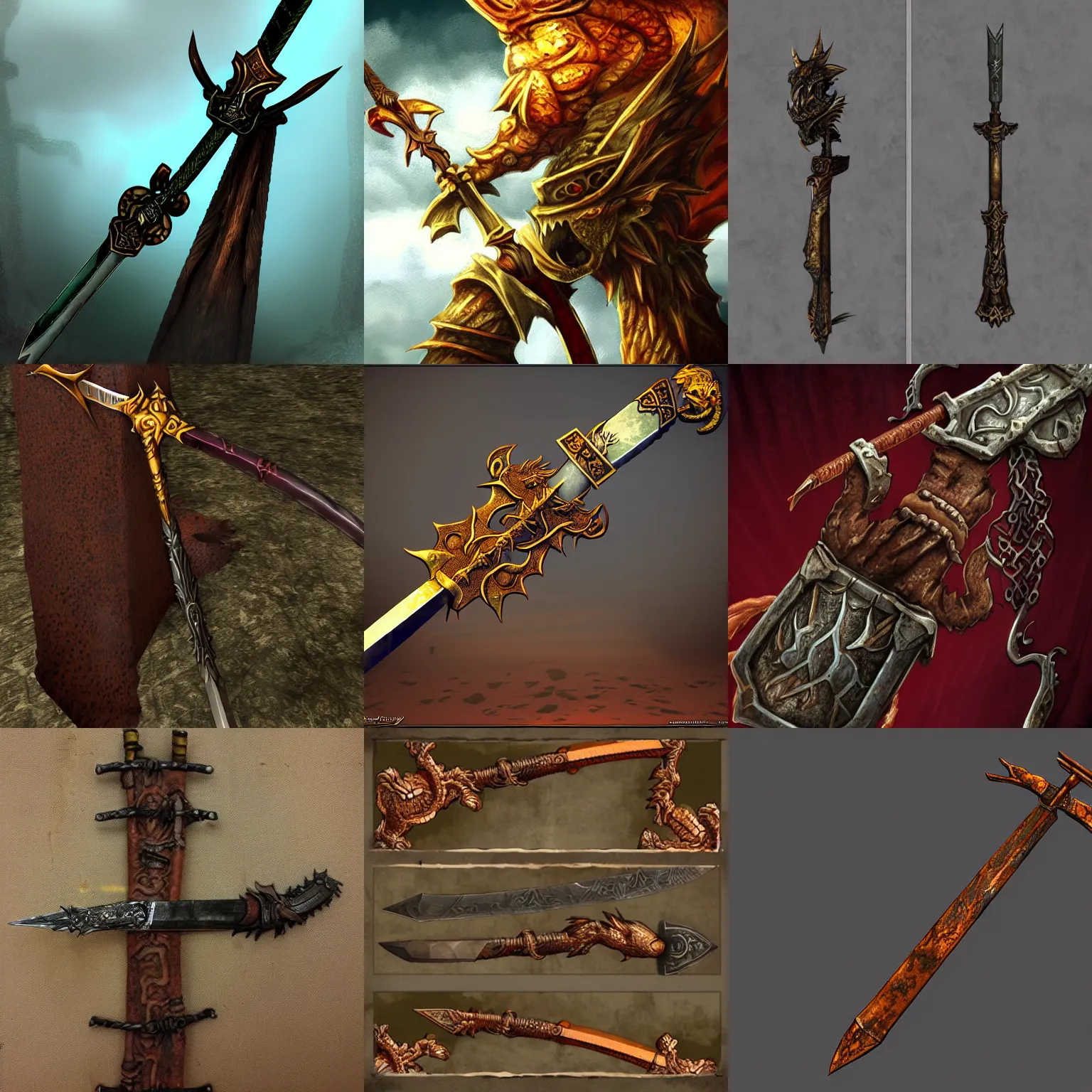 Prompt: rusty dragon slayer's sword of ancients