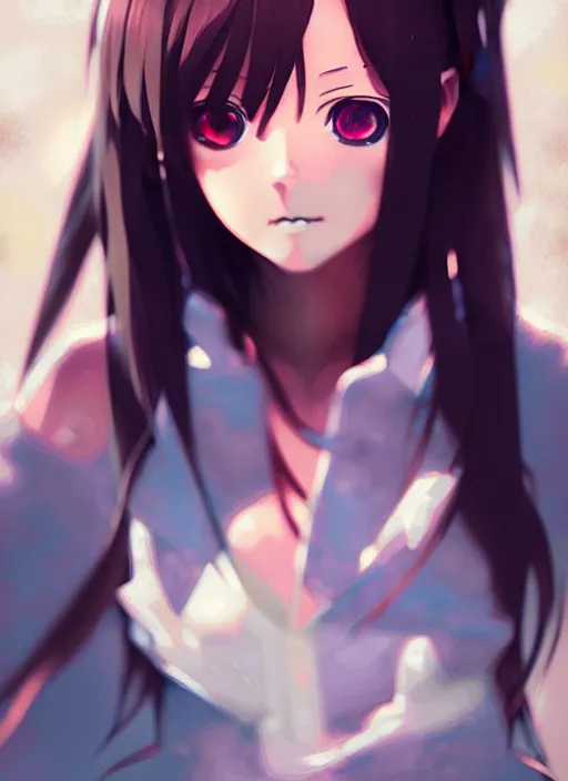 Image similar to detailed illustration of an anime girl by greg rutkowski