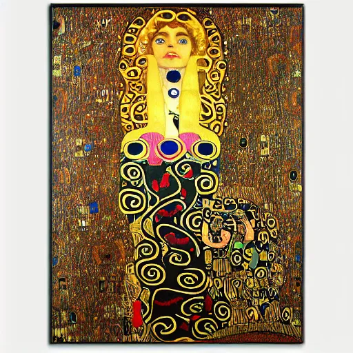 Prompt: intricate ouroboros feathered serpent large painting by gustav klimt