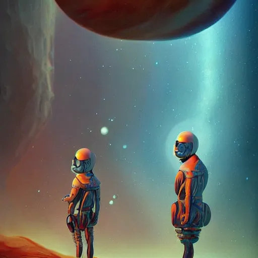 Image similar to life on another planet, surreal art, trending on artstation