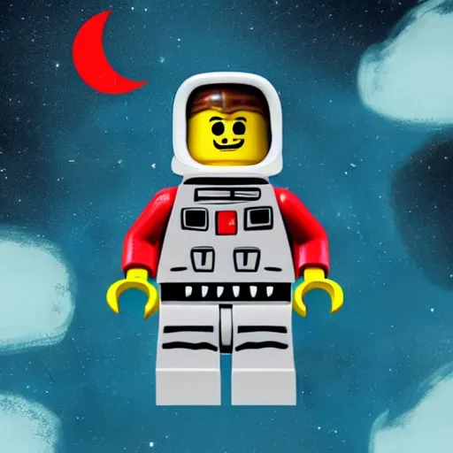 Prompt: toy astronaut painted as a blocks profile page in the lego style by lego, realistic, colorful, positive vibes, cinematic, hd