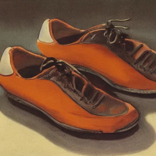 Image similar to A Pair of Running Shoes by Williams Blake.