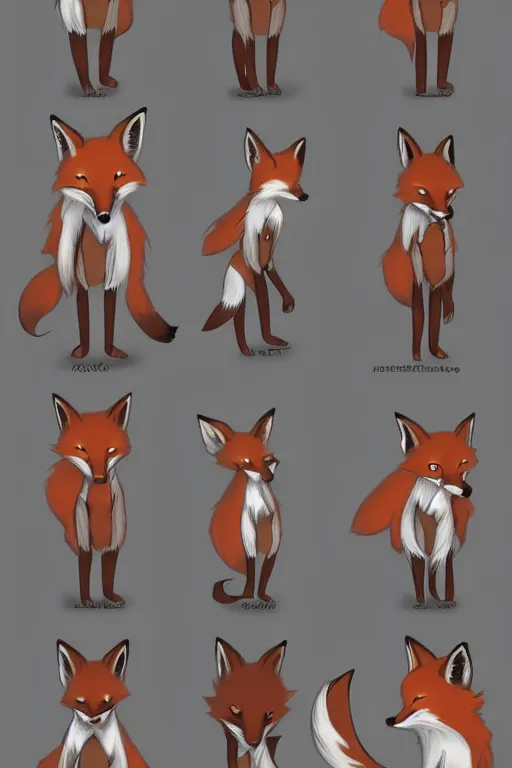 Image similar to a fox fursona, trending on artstation, by kawacy, furry art, digital art