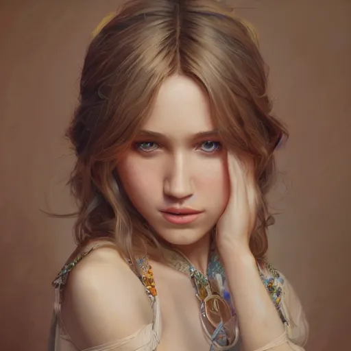 Image similar to ultra realistic illustration, hannah montana, intricate, elegant, highly detailed, digital painting, artstation, concept art, smooth, sharp focus, illustration, art by artgerm and greg rutkowski and alphonse mucha and wlop